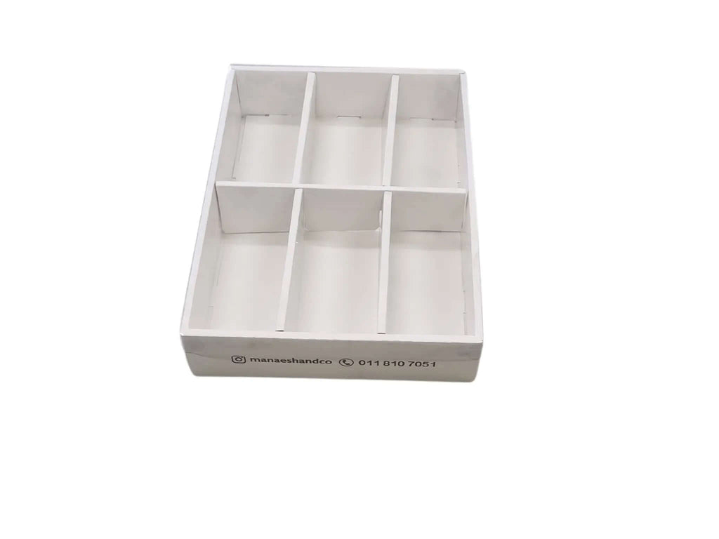 علبة فطاير ومعجنات ومناقيش للمناقيش باللحمة والجبنة ومناقيش الخضار والزعتر 
طباعة باللوجو والتصميم الخاص بالعميل
الاسعار تشمل التصميم ما عليك سوى التواصل معنا
6 تقسيمات تمثل مساحة كافية لاستيعاب 24 فطيرة او منقوشة على الأقل
أبعاد كل تقسيم  16.5×7×6.5