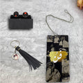 Blank car accessories set for sublimation printing (mirror pendant, medal, cupcake) — product image 1