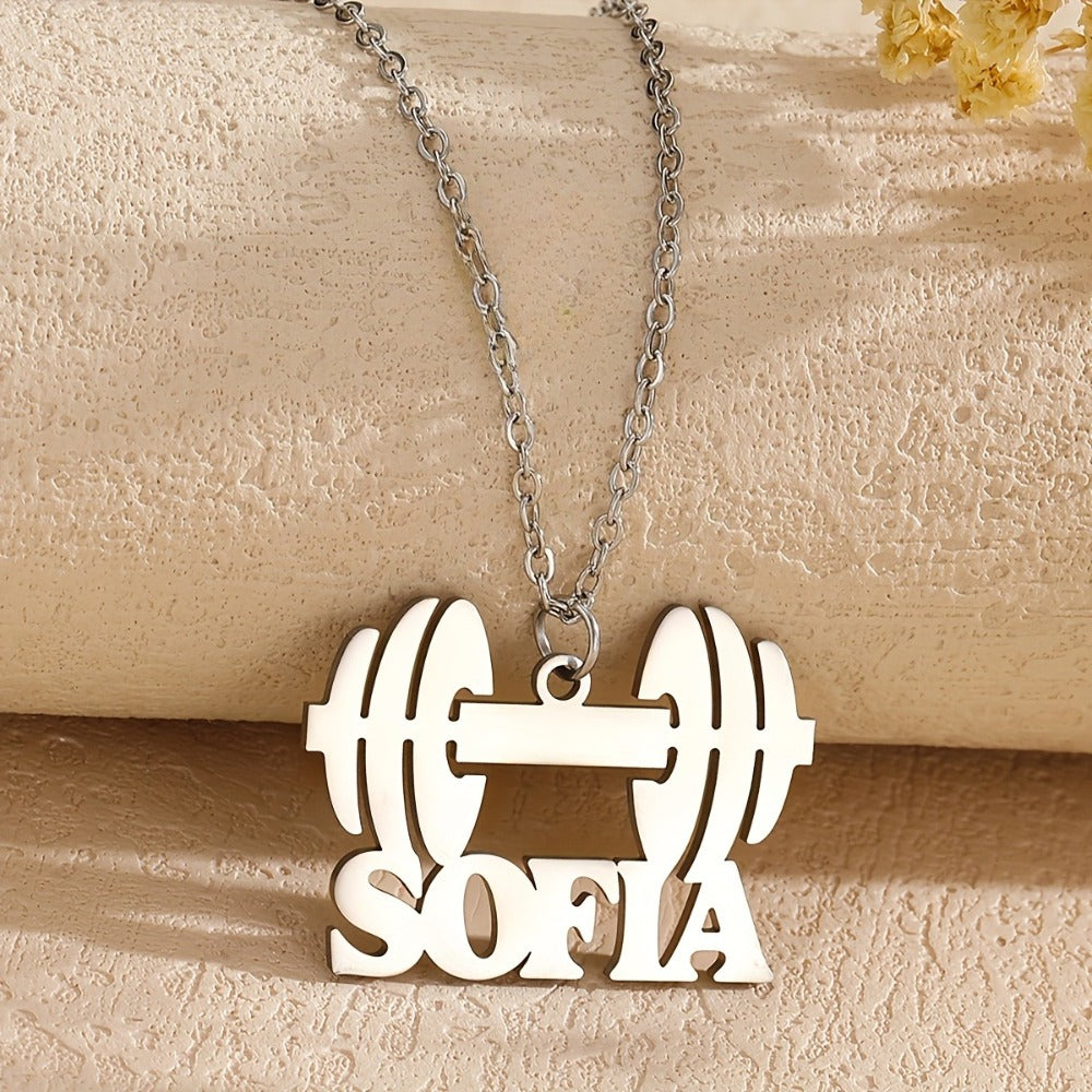 Personalized Weightlifting Necklace with Custom Logo or Design - image 1