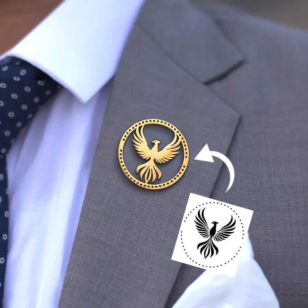 Pattern Brooch - Minimalist Men's Jewelry, Custom Team Logo Pin, Party | Made-to-Order Corporate – image 1