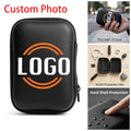Personalized Tech Accessory – Custom LOGO Photo Storage Bag, Easy Double Orange Rings Surround Bold – image 1