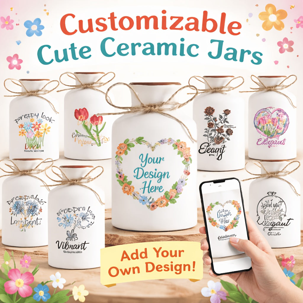 Design-Your-Own Ceramic Vase with Custom Logo or Design - image 1