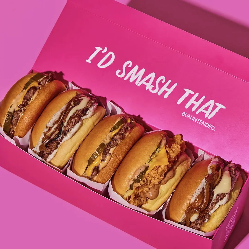 كراتين تغليف البرغر مع طباعة اللوغو