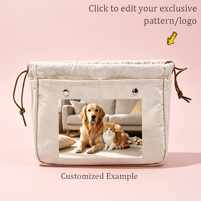 Personalized Specialized Promotional Product – GYTECK Photo/Logo Toiletry Bag - Custom Drawstring Wash Bag with – image 3