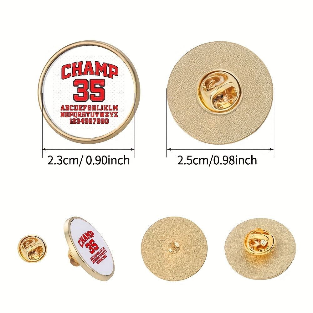 Design-Your-Own Custom 1pc Sublimation Custom Silvery Metal Cufflink Badge Brooch Hot – Team – image 3