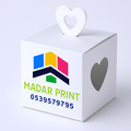 customizable heart-shaped handle cake box with heart -shaped transparent window, 23×24×25 cm