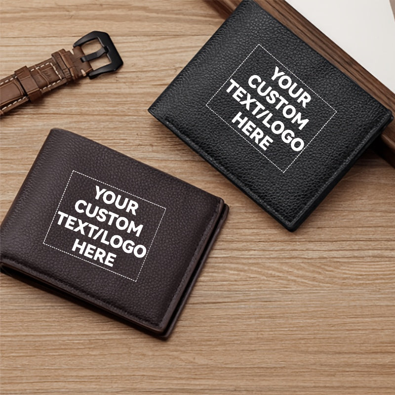 Unisex Photo Coin Purse with NAME/LOGO/PHOTO - Custom Pattern Men's Wallet, | Promotional Branded – image 1