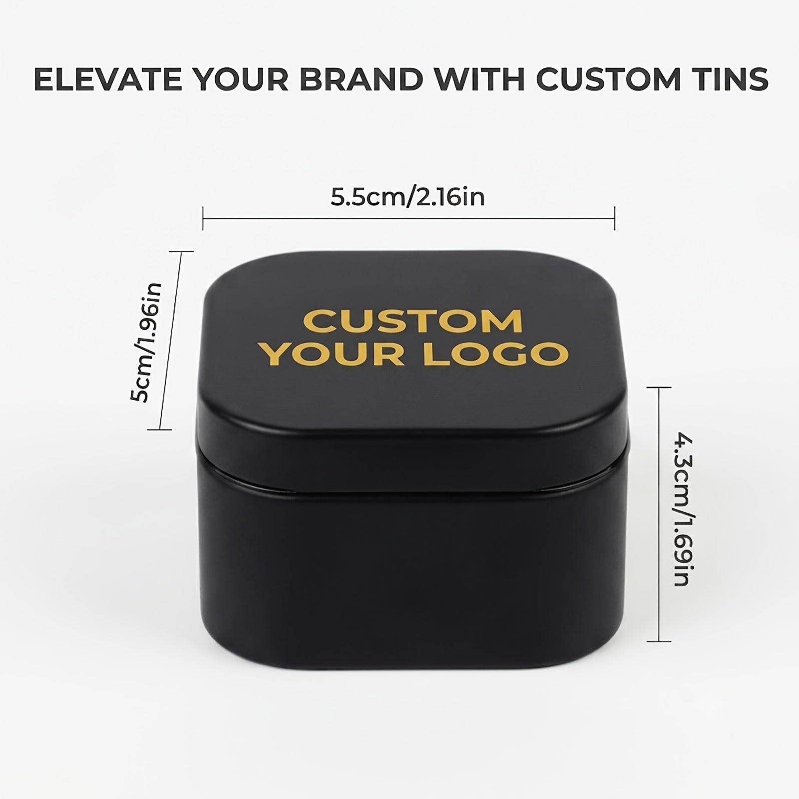 [] Custom Metal Storage Tin with Lid, Square Iron Box Keepsake Container, | Made-to-Order Packaging & – image 2