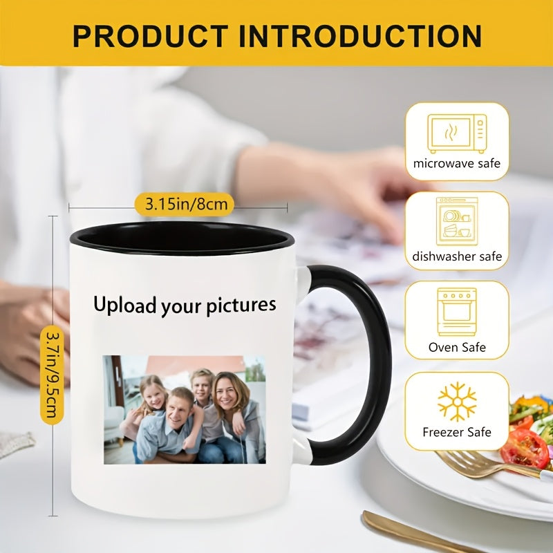Signature 11Oz Ceramic Coffee Mug -, Reusable, Durable High-Quality Material with – Custom – image 2