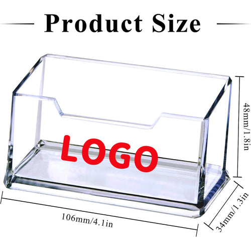 Personalized acrylic card holder alternate view