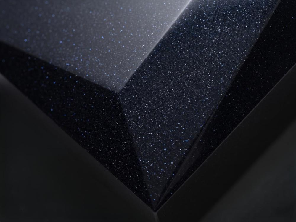 Black glitter heat-transfer vinyl blue grain — product image 3