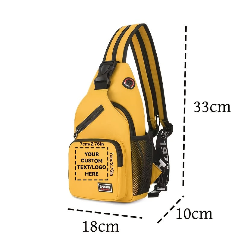 Women'S Chest Bag, Crossbody Backpack with Logo Design, Photo And Text | Photo-Printed Branded – image 4