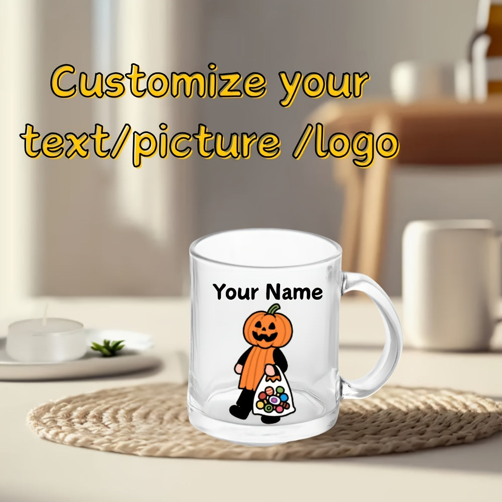 Halloween Glass Cup, Photos And Names, Cups for Drinking Milk, Coffee, And | Made-to-Order Event – image 1