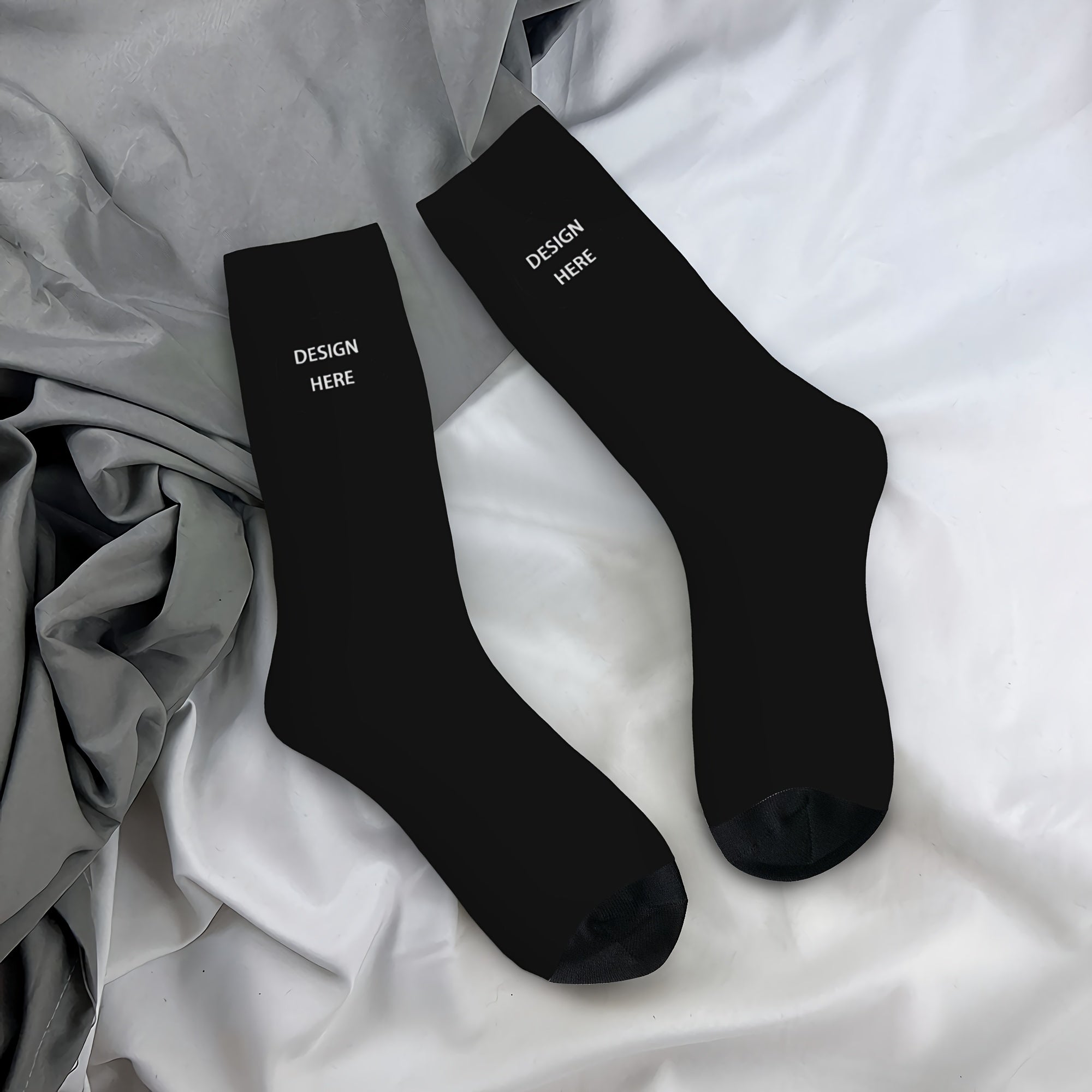 Brand-Forward Custom Socks, Face Socks, Photo Print Socks, Logo Socks, Holiday Custom – Business – image 4