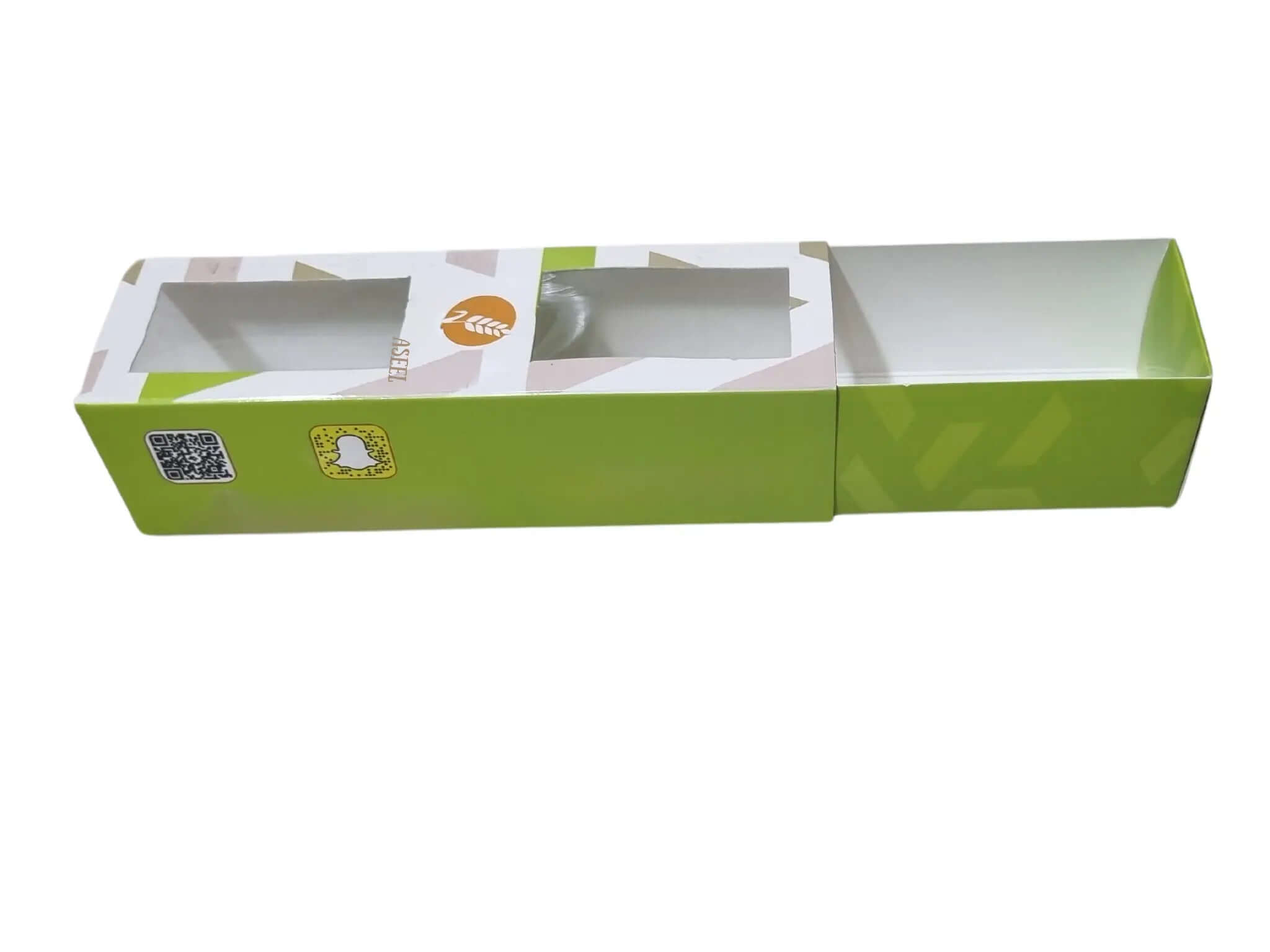 clear window custom printed box