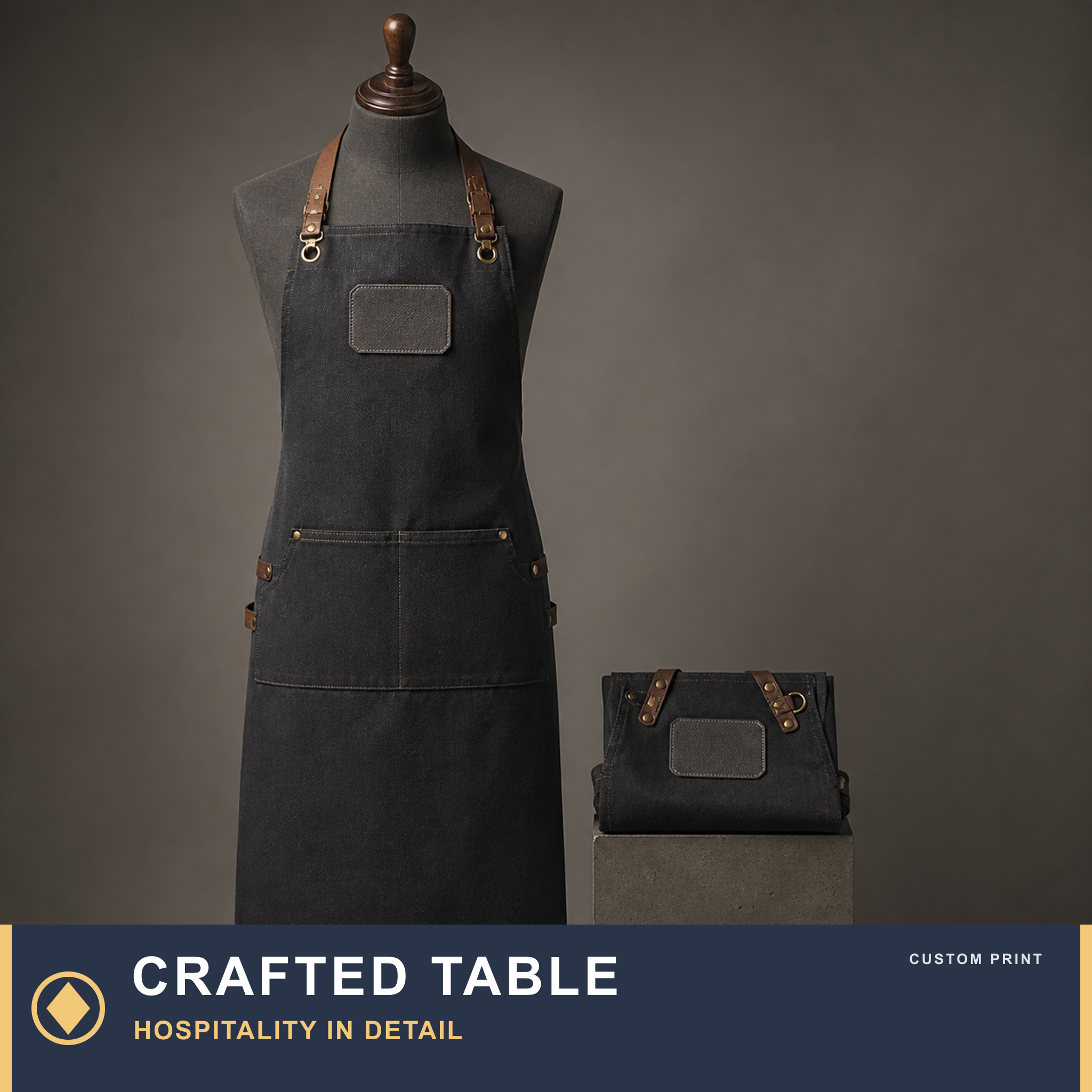 Custom Embroidered Aprons — CRAFTED TABLE: HOSPITALITY IN DETAIL