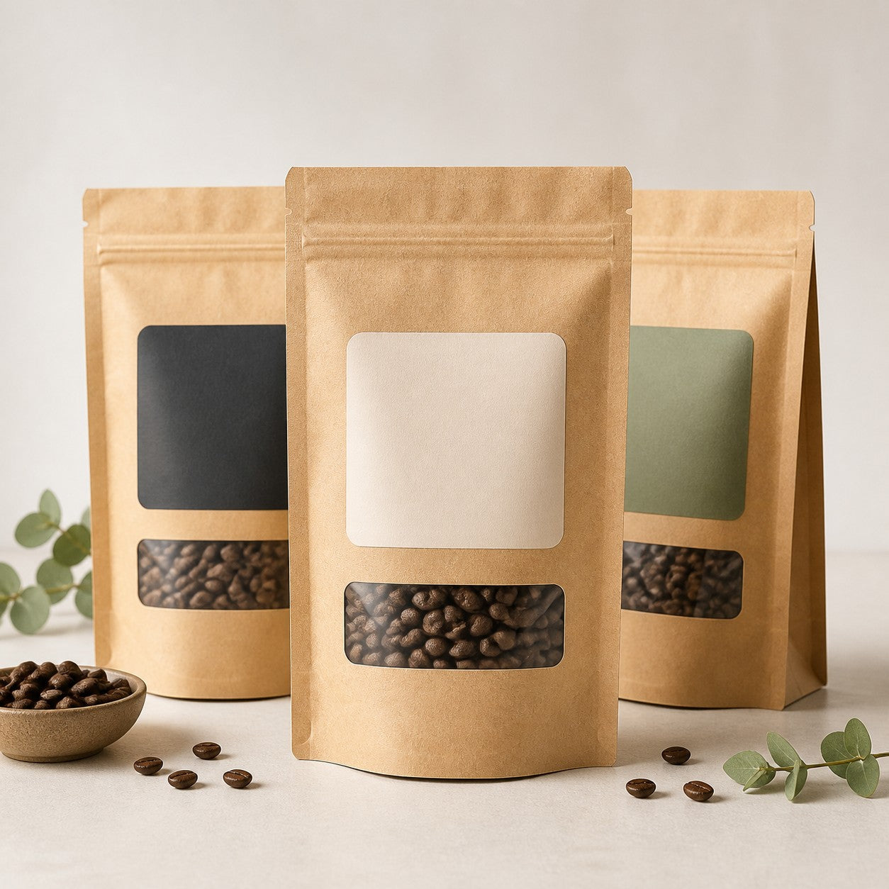 Custom Coffee Bags - Eco Kraft product mockup