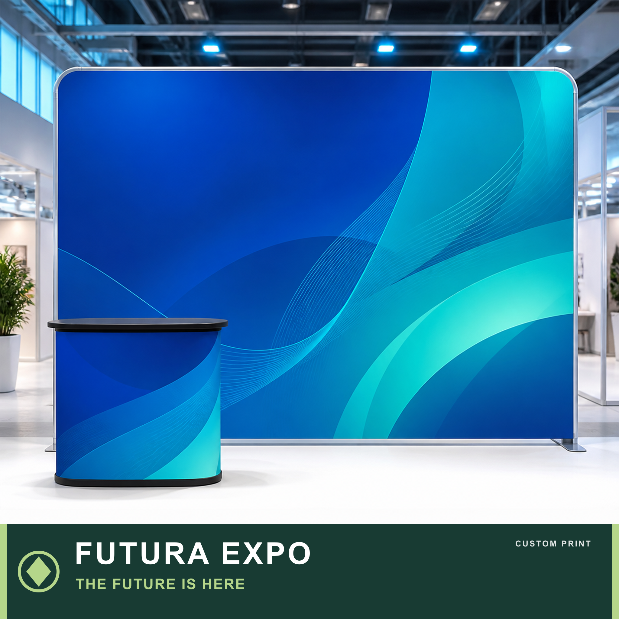 Custom Tension Fabric Backdrop Walls — FUTURA EXPO: THE FUTURE IS HERE