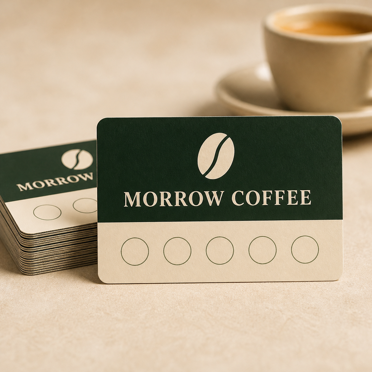 Custom Printed Loyalty Cards — MORROW COFFEE: REWARD THE MOMENT
