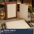 Custom Restaurant Menus & Table Placemats — NOVA TABLE: SERVE WITH STYLE