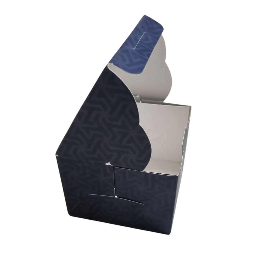 custom printed 10×10×10 cm box with clear window, for cake and burger and other usages