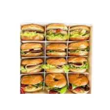 custom printed 12-compartment  draw box for burger and other usages