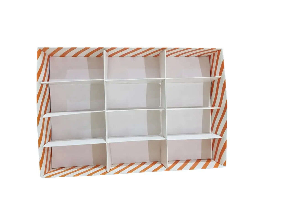 custom printed 12-compartment  draw box for burger and other usages