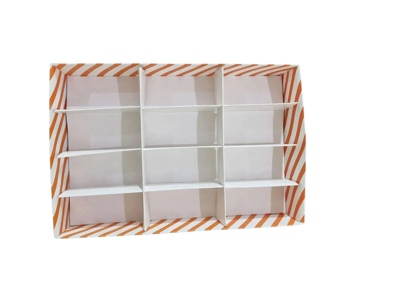custom printed 12-compartment  draw box for burger and other usages