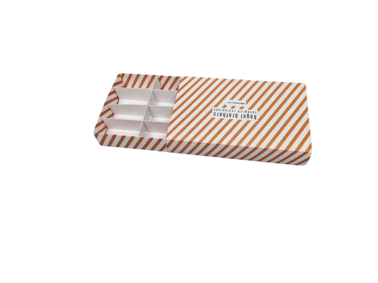 custom printed 12-compartment  draw box for burger and other usages