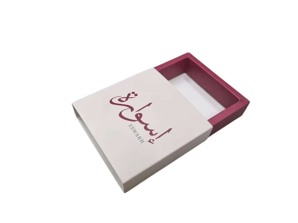 custom printed   12×12×3 cm double side box for bracelet and earnings outer measurement