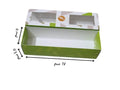 custom printed 17×5×4.5 cm with transparent window for sweets and macarons