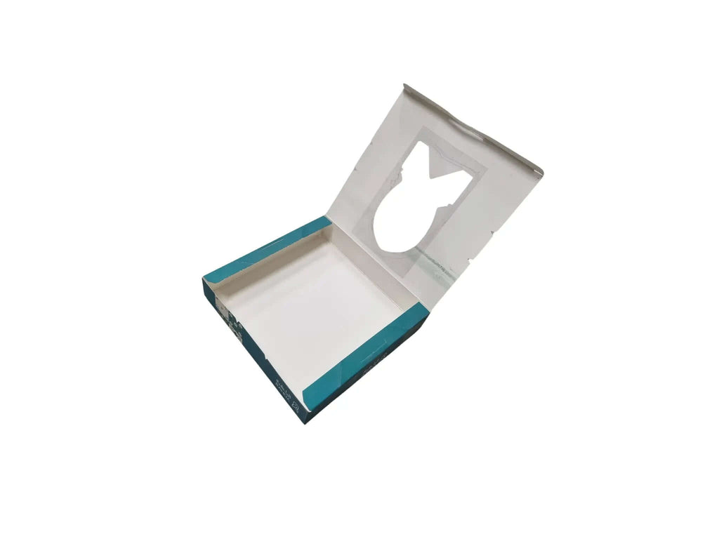 custom printed 20×19.5×4 cm with transparent window