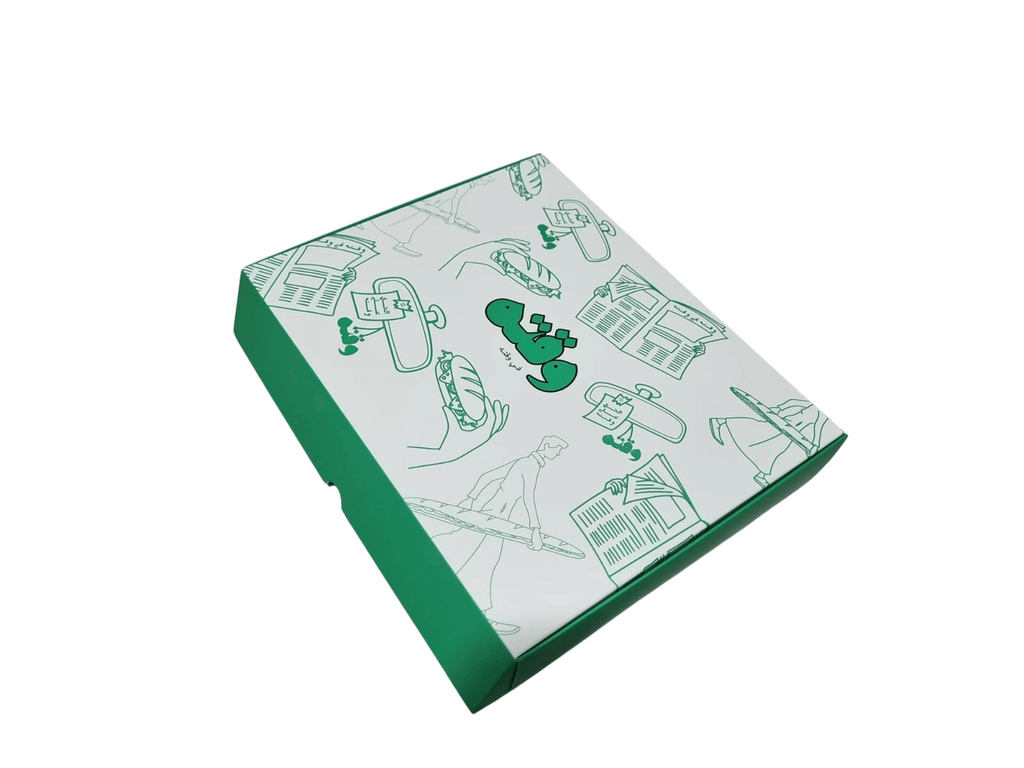 custom printed  29×18×5 cm box, paper, perfect for 2 sandwich sliced to 12 pcs