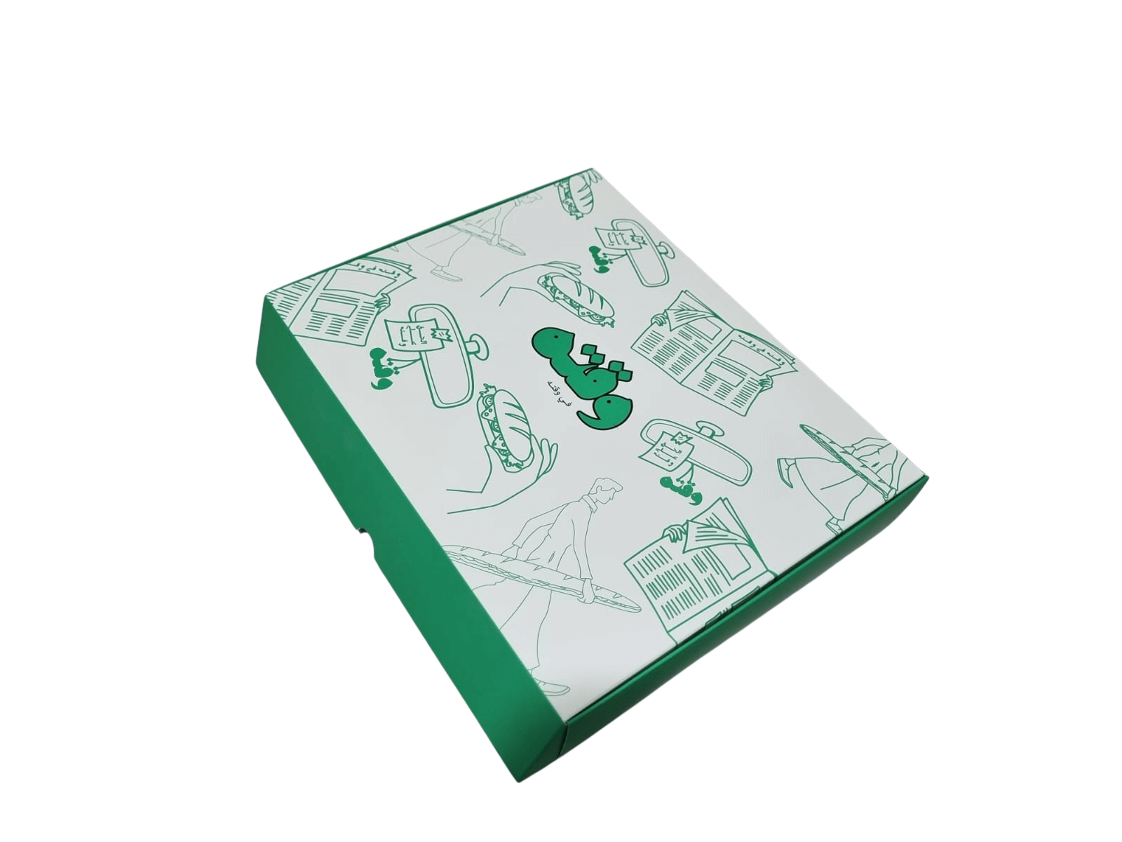 custom printed  29×18×5 cm box, paper, perfect for 2 sandwich sliced to 12 pcs