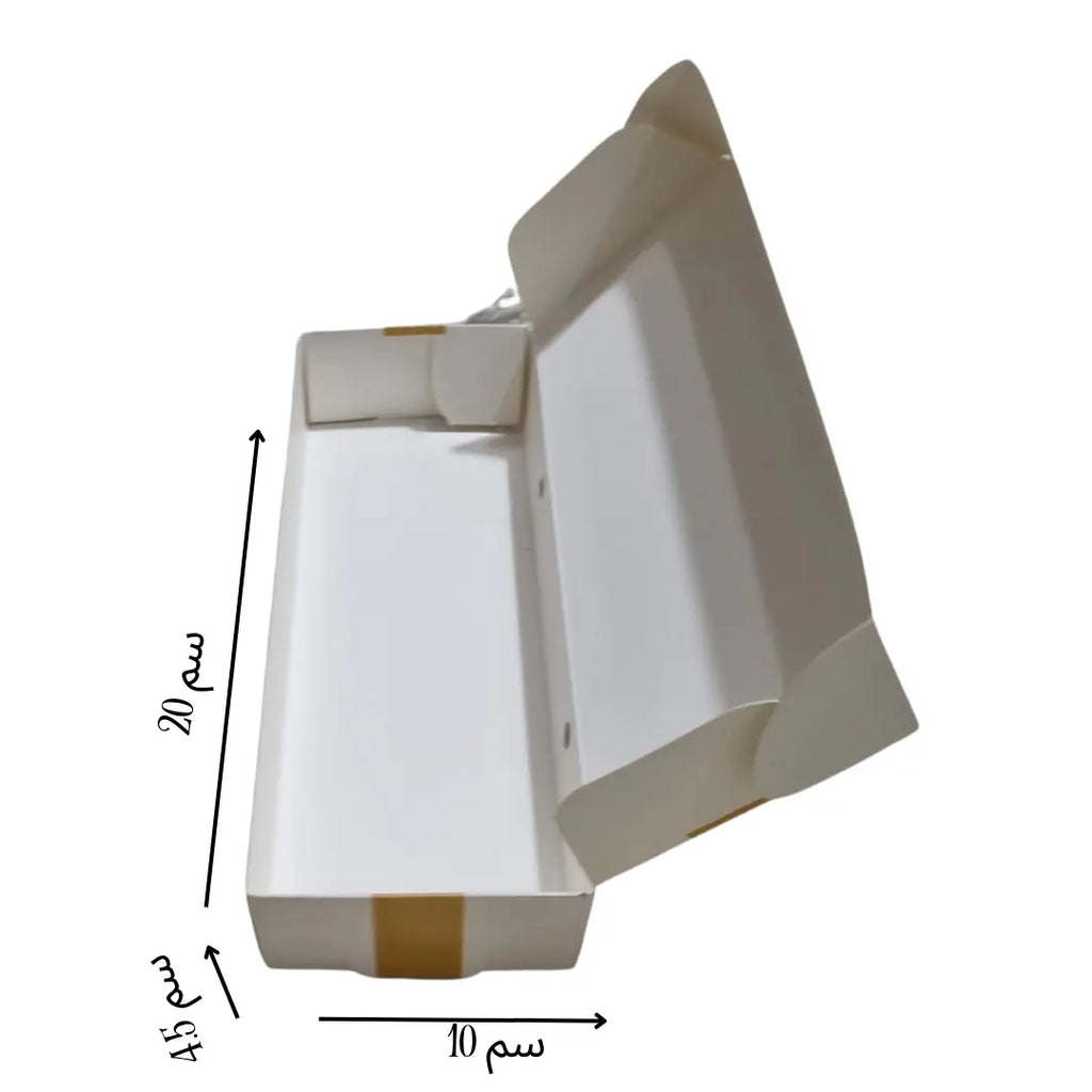 علبة بوكس مخبوزات وفطاير طباعة حسب الطلب 20×10×4.5 سم
يصلح لاستخدامات عديدة كالحلا والمخبوزات لا سيما الفطاير 
يوجد شحن لكافة أنحاء المملكة 