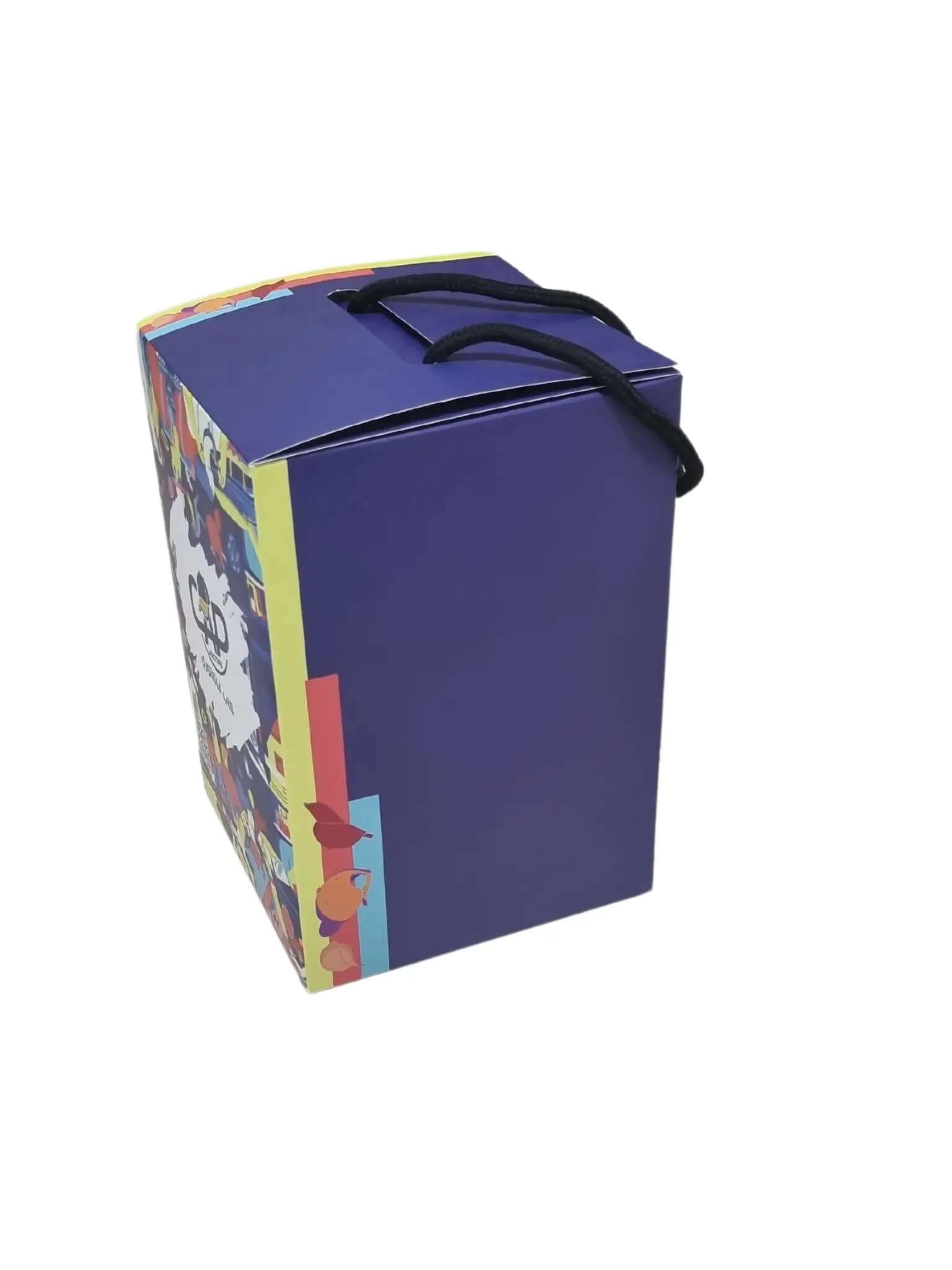 custom printed  box and bag  for packaging hat, 2 in 1, size 14.5×14.5×21.5
