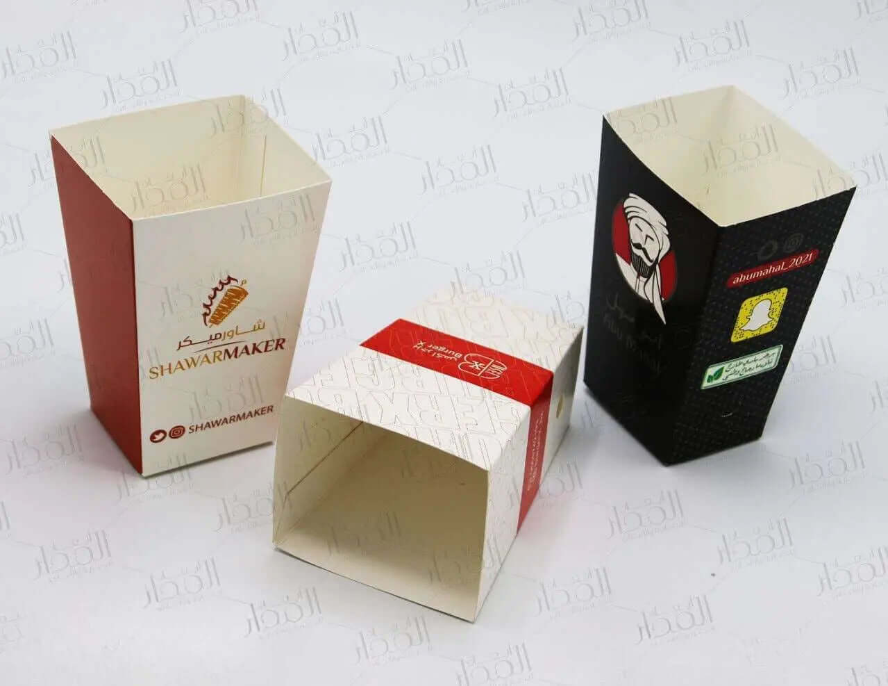 custom printed chips box  بوكس بطاطس 