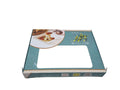 custom printed kunafa box 34.5×31.5×4 cm, outside lamination with transparent window