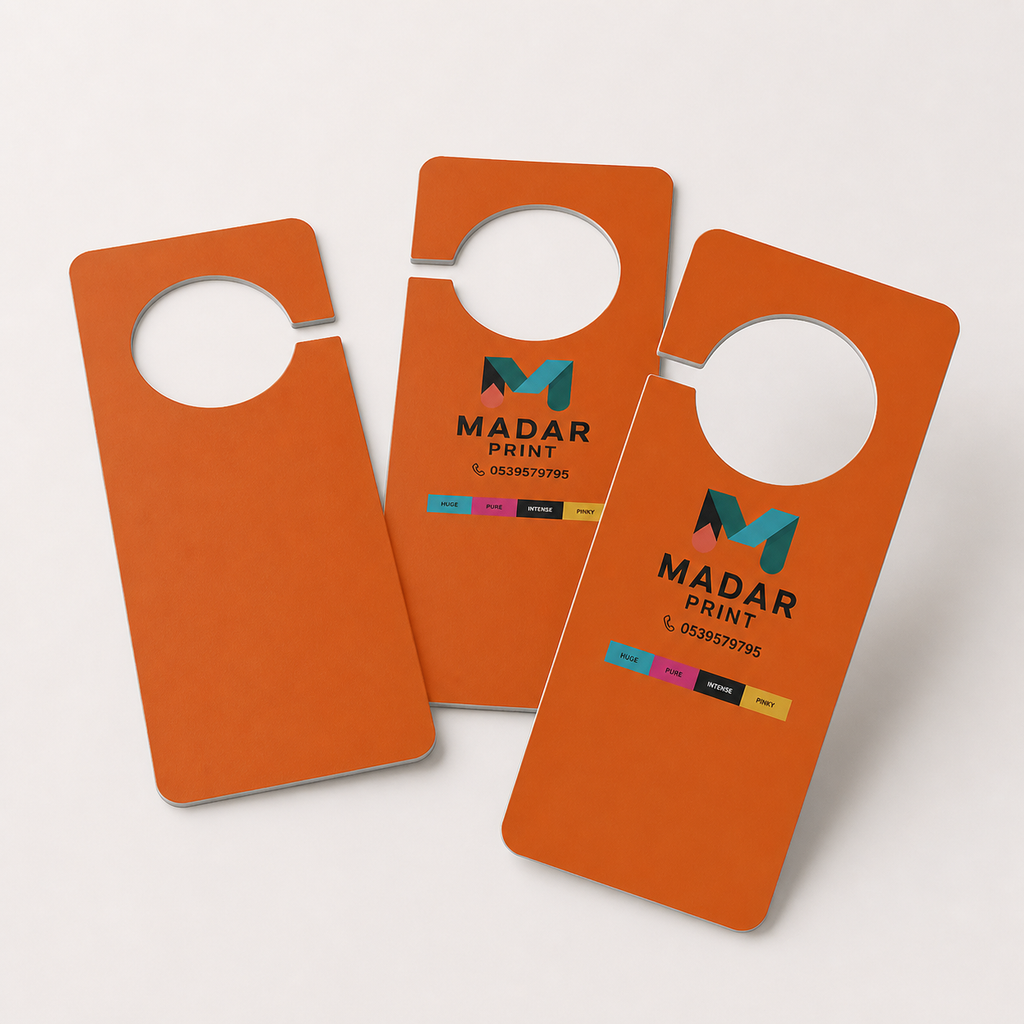 Customizable Premium Door Hanger Sign for Hotels Offices Do Not Disturb — alternate functional view