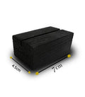 Wooden stand for acrylic panels, 7 cm, black — product image 1
