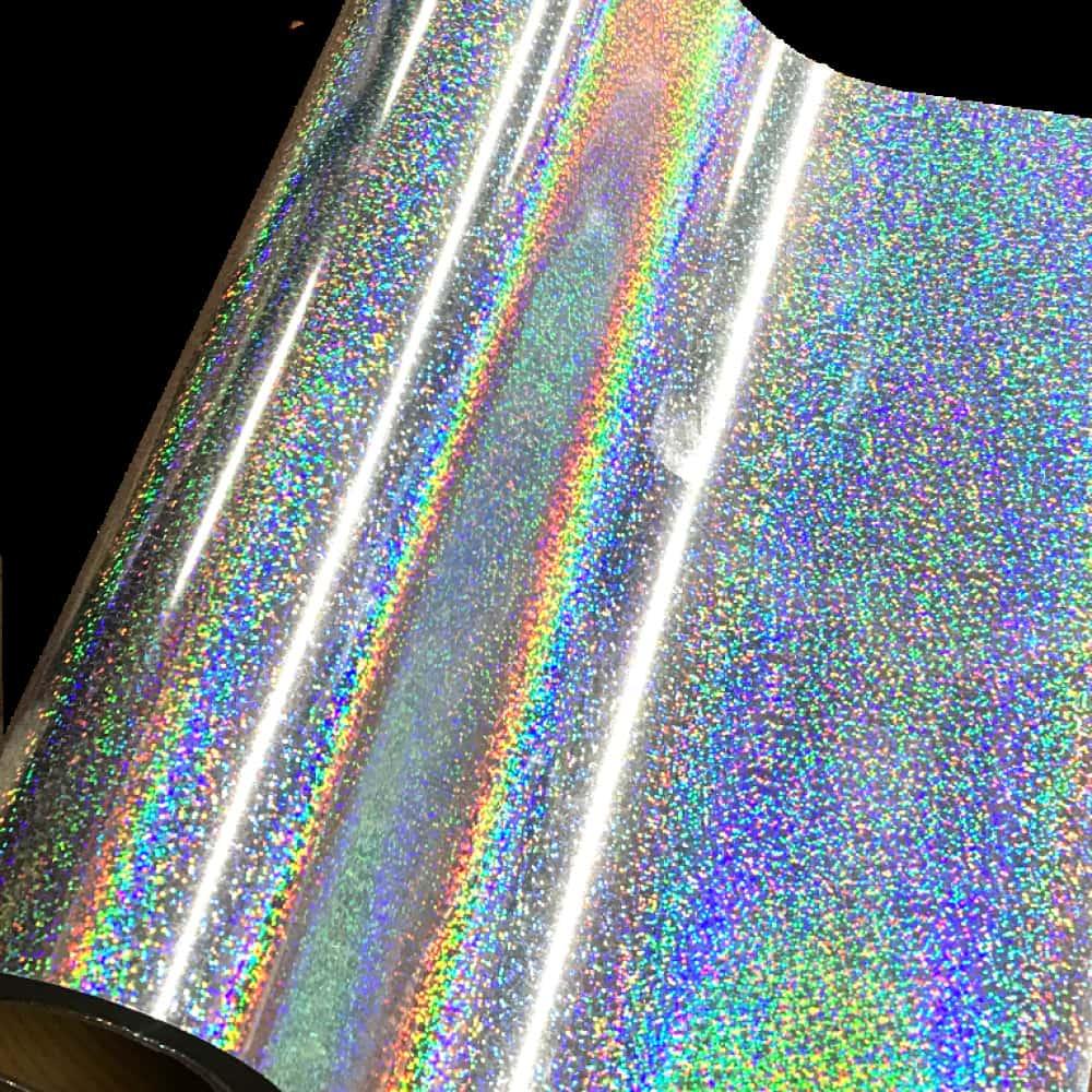 heat-transfer vinyl silver hologram fabrics — product image 1