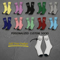 Brand-Forward Custom Socks, Face Socks, Photo Print Socks, Logo Socks, Holiday Custom – Business – image 1