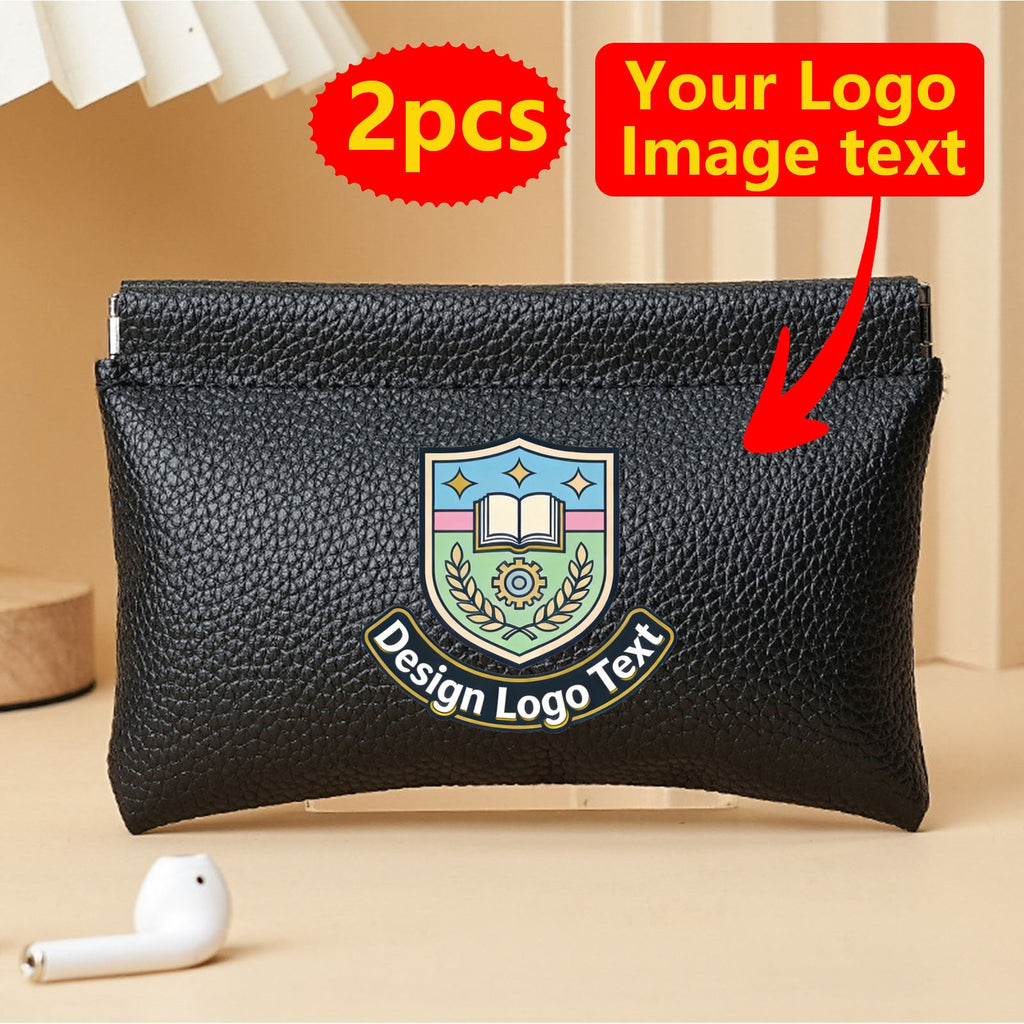 Custom-Printed Branded Bag – s Custom Logo & Image Purse Wallet & Makeup – image 1