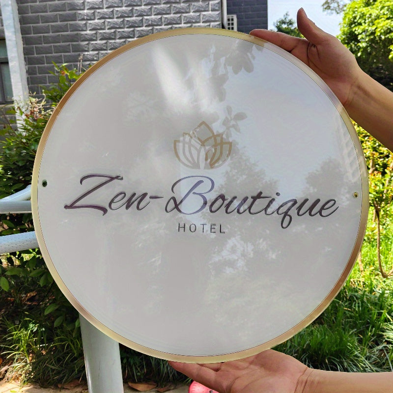 Brand-Forward Two-Dimensional Logo and Slogan Acrylic Welcome Sign - Wall-Mounted, with – Business – image 3