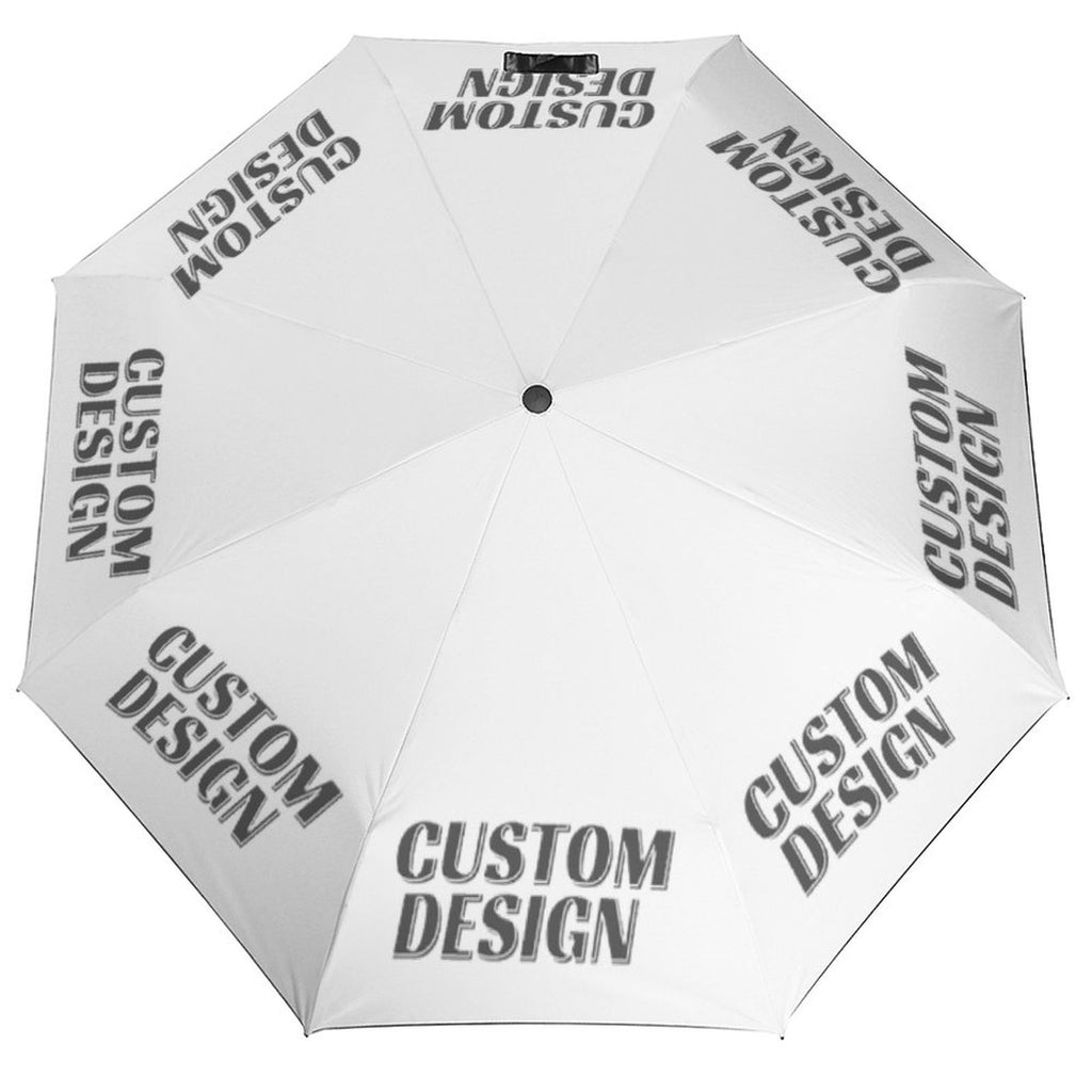 3-Fold Auto Umbrella with Custom Photo/Logo- A Lightweight, Foldable Travel | Made-to-Order Specialized Promotional – image 1