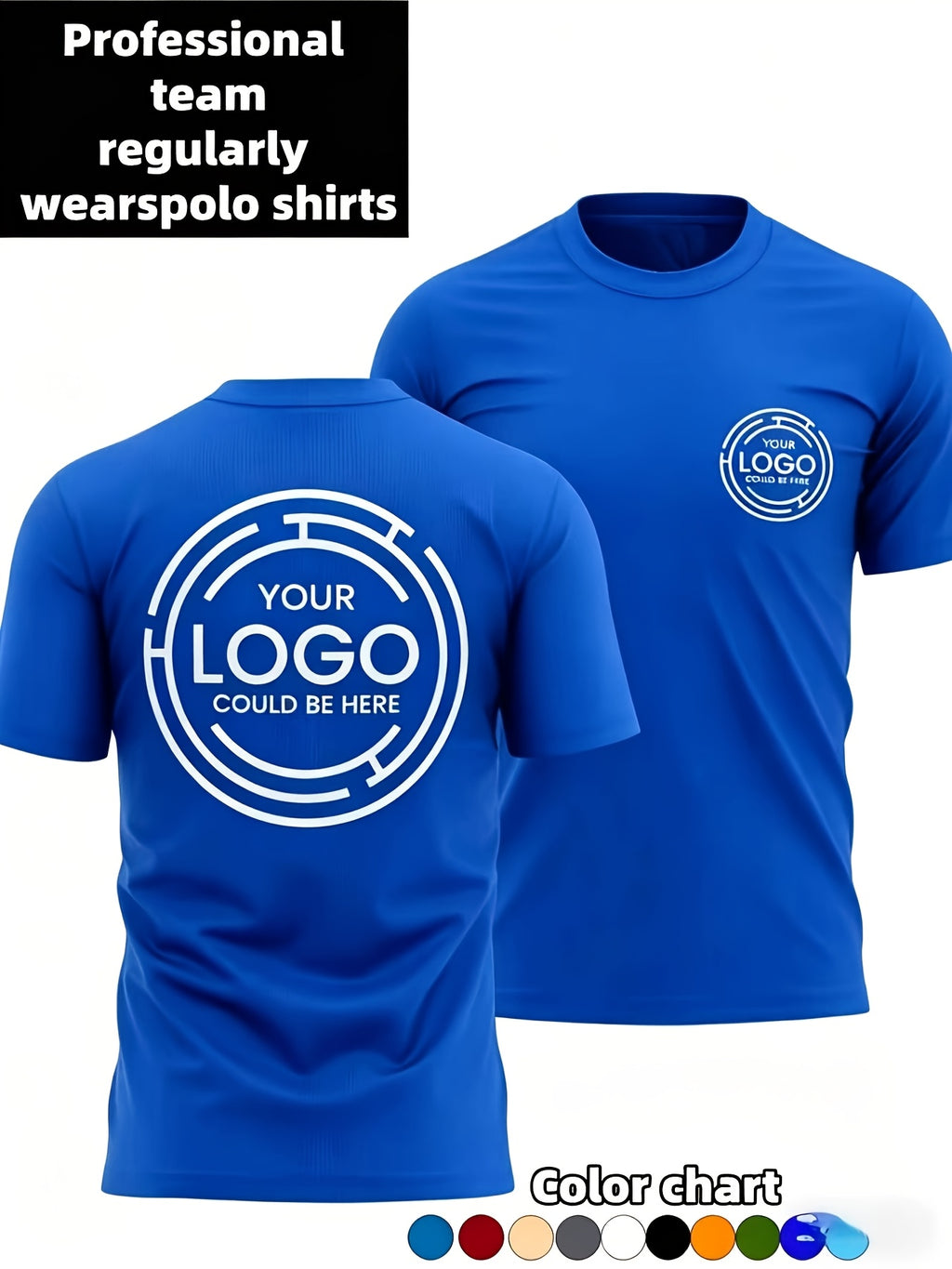 Personalized Logo Apparel – Men'S Custom Casual Athletic T-Shirt, Printable – image 3