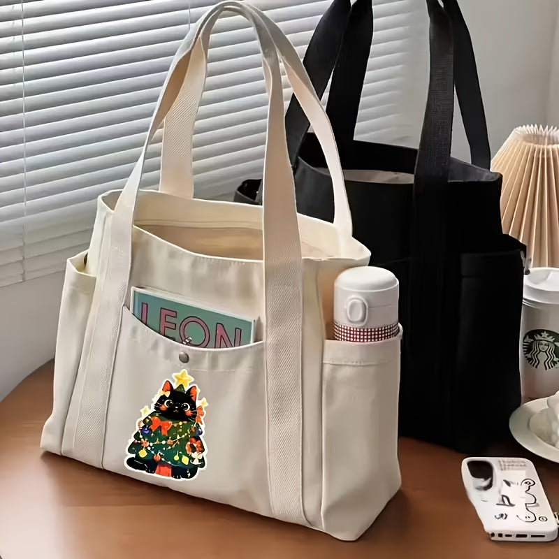Custom-Printed Branded Bag – Custom Logo And Picture Large Capacity High Aesthetic Tote Bag Zipper – image 2