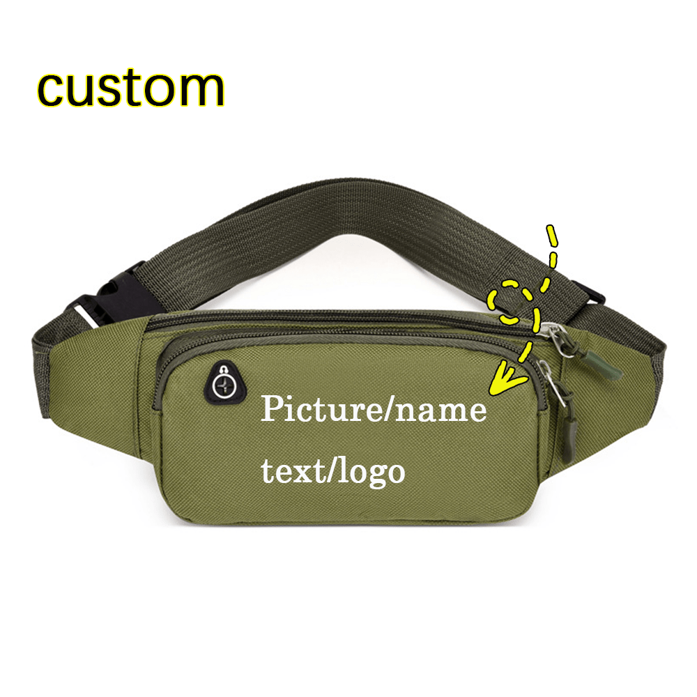 Waist Bag with Text/Image/ Printing - Lightweight Foldable Nylon Belt Bag, | Promotional Specialized Promotional – image 4