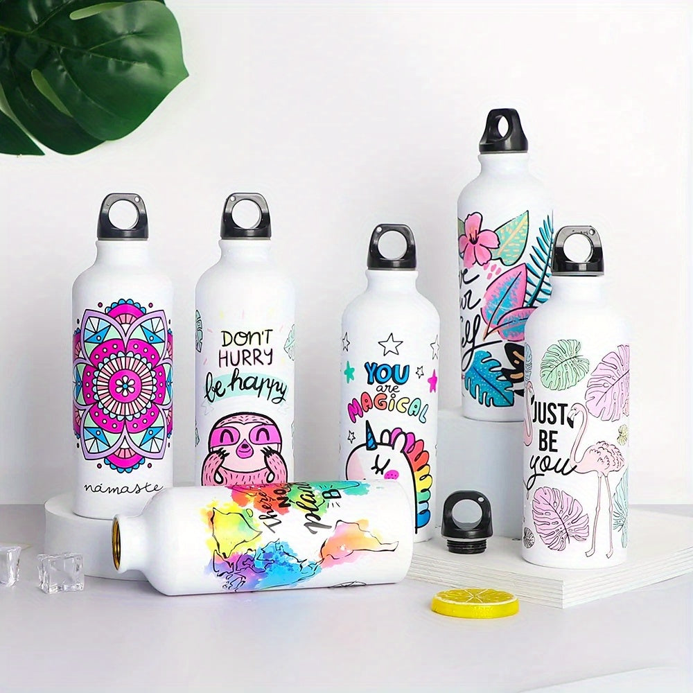 500ml/16.59oz Custom Sublimation Aluminum Water Bottle - Can Be Printed with | Promotional Tumbler & – image 1