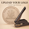 Logo-Ready Packaging & Label – Custom Black Steel Embossing Stamp with Pattern Design Business Logo – image 1